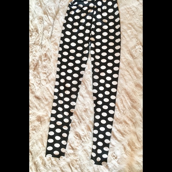 NWOT Polka Dot Leggings - Picture 3 of 3
